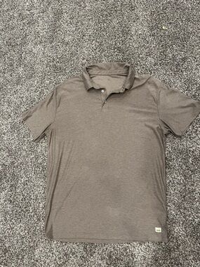 Vuori Men's Polo in Taupe-Brown